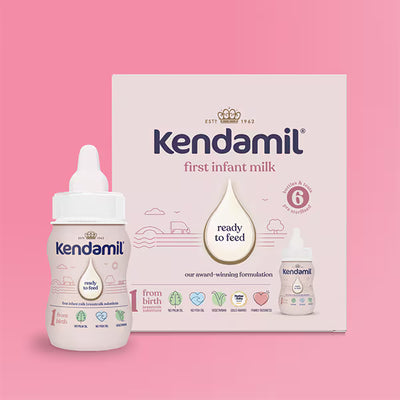 Kendamil Lait pour Nourrissons Prêt à l'emploi dès la naissance Formule 6 x 70ml