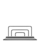 El Casco chrome-plated envelope holder - British product