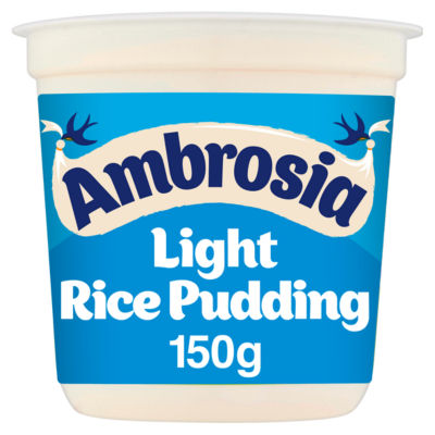 Ambrosia Light Low Fat Reduced Sugar Rice Pudding Dessert 150g
