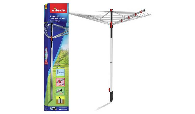 Vileda Sun-Lift 40m 4 Arm Compact Rotary Airer GOODS Argos