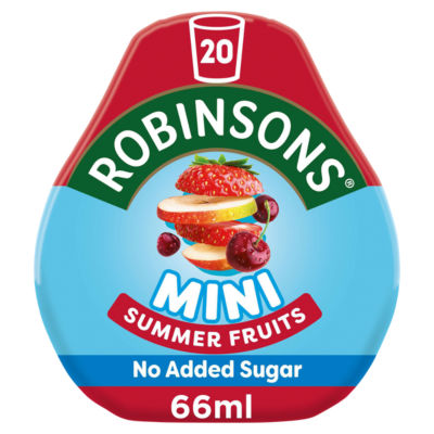 Robinsons Mini Summer Fruits On-The-Go Squash Fruit Concentrate 66ml