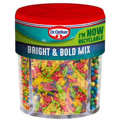 Dr. Oetker Bright & Bold Sprinkles Mix 109g - British product