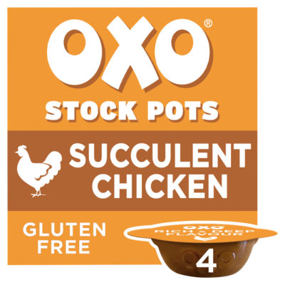 Oxo Succulent Chicken Stock Pots 4 x 20g