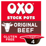 OXO Original Beef Stock Pots 4 x 20g, imported from the UK
