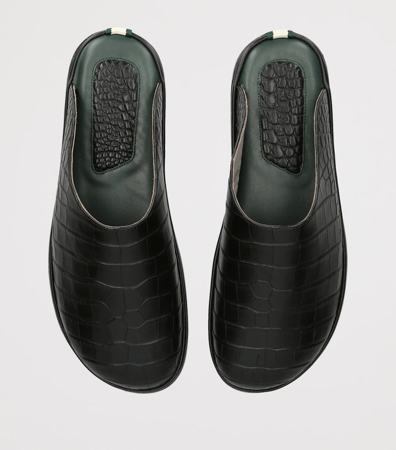 Brotini alligator leather mules - British product