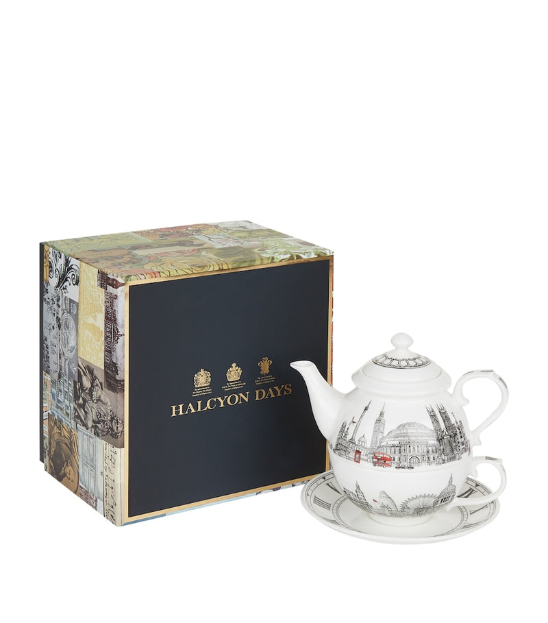 Halcyon Days London Icons tea for one set, UK version