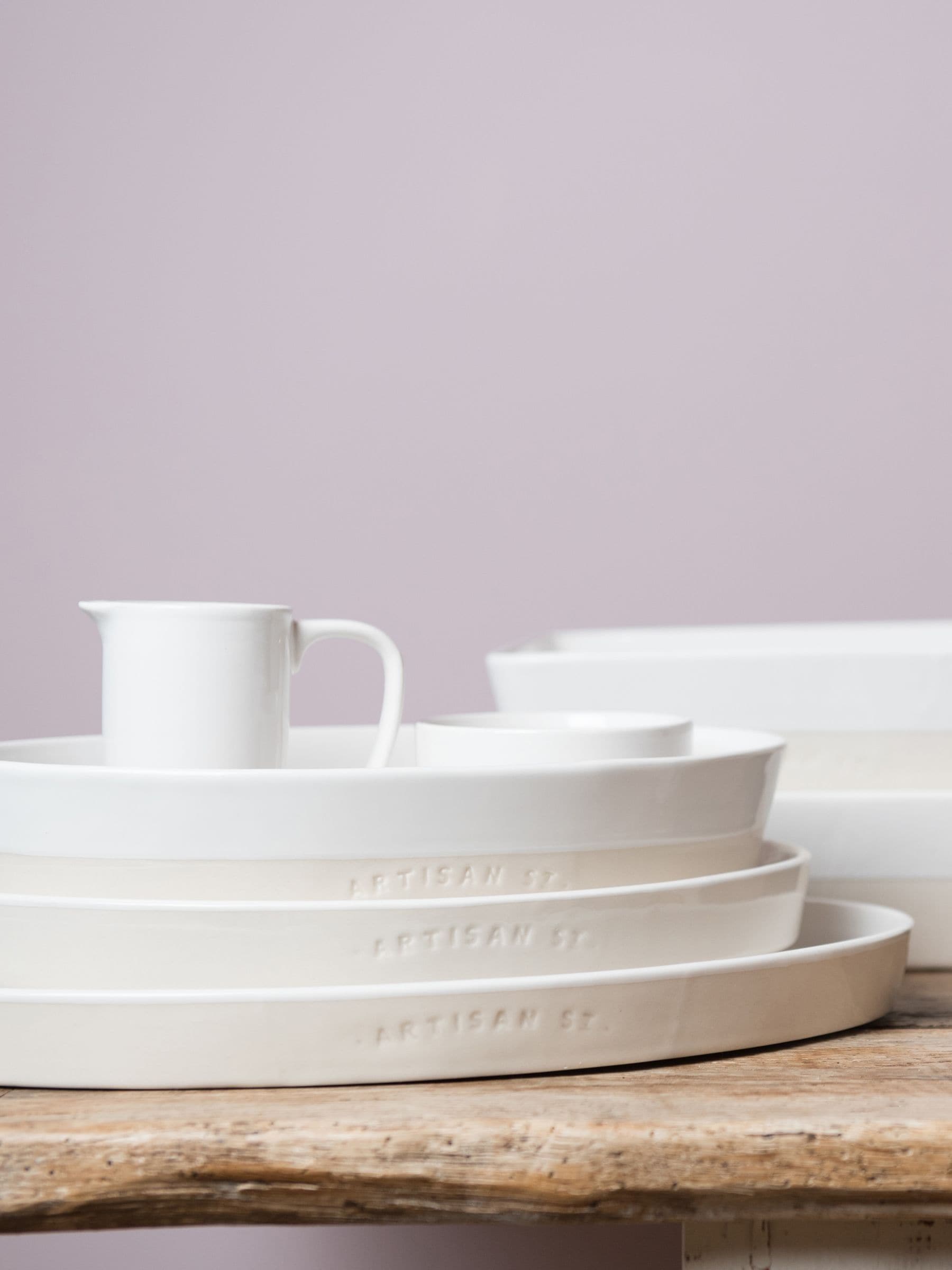 Artisan Street white large oval platter - British product
