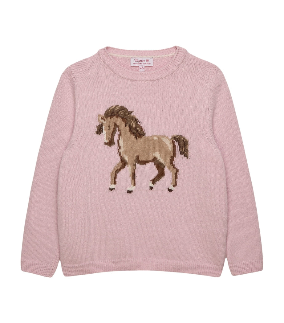 Trotters Grace Rocking Horse sweater 6-11 years (British brand)