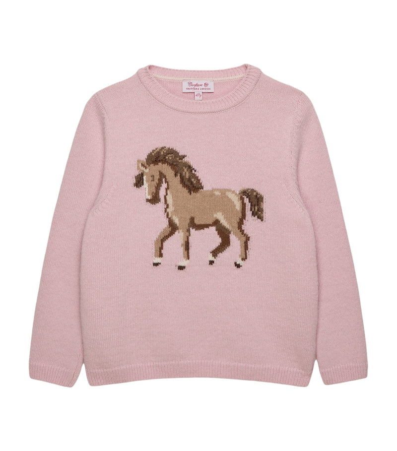 Trotters Grace Rocking Horse sweater 6-11 years (British brand)