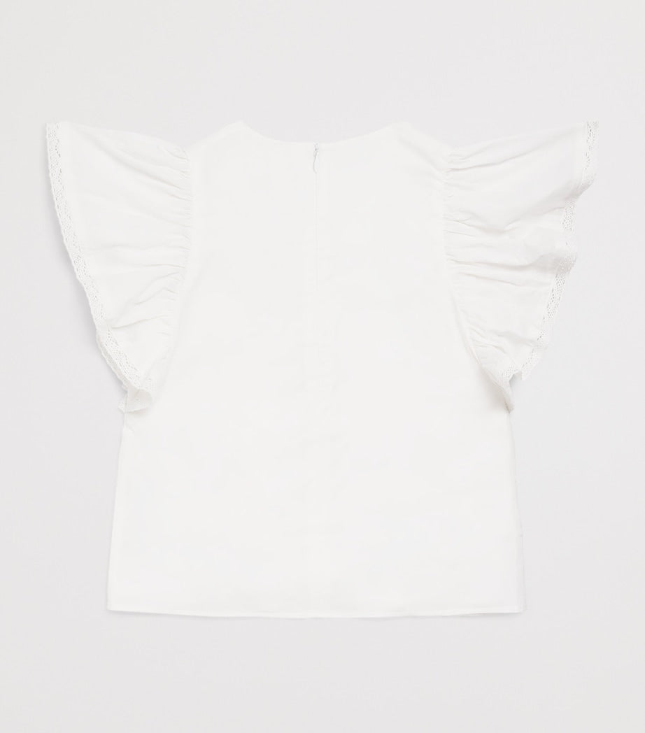 Tartine et Chocolat Cotton Lace-Trim Children's Blouse 2-12 Years (British brand)