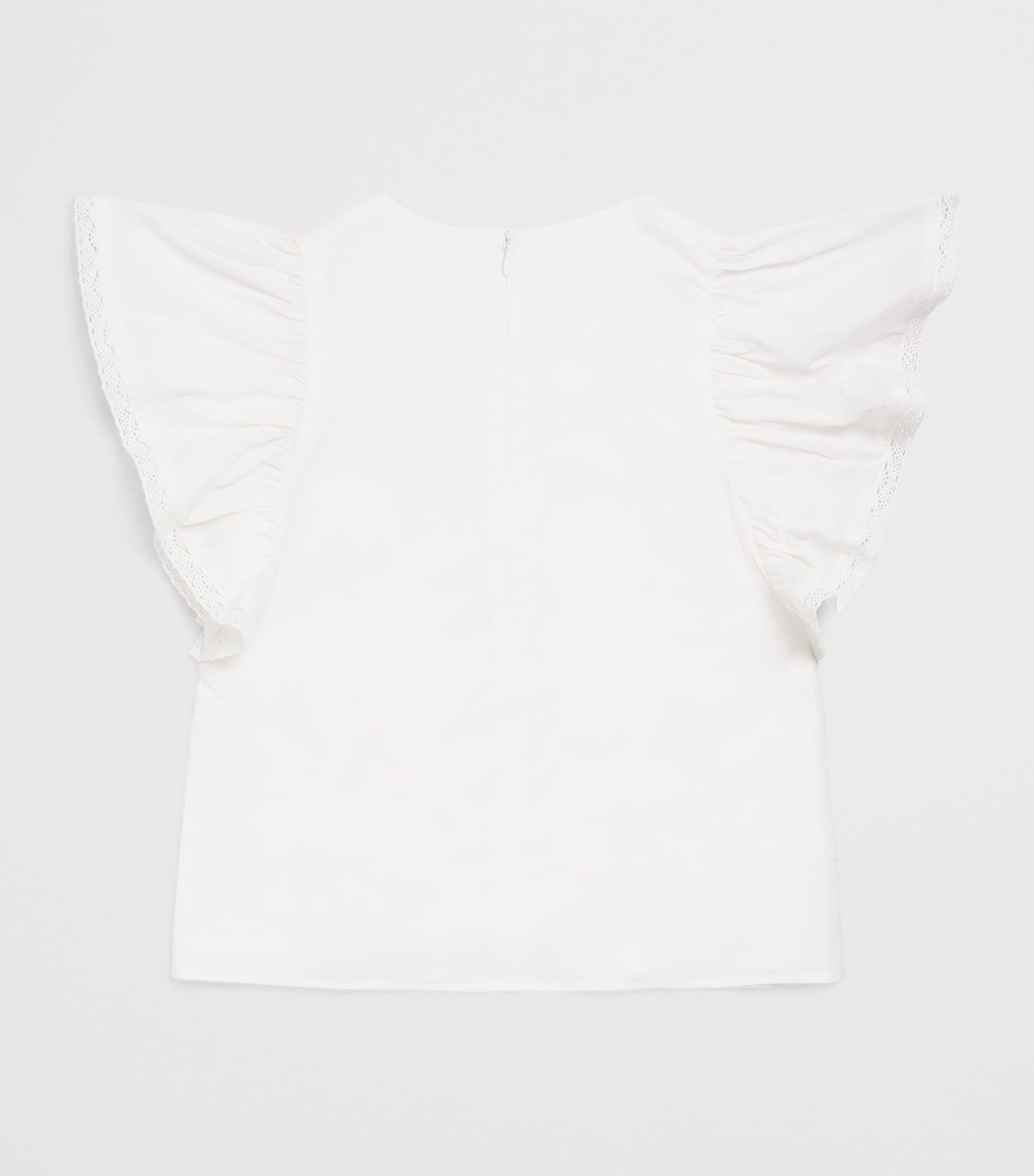 Tartine et Chocolat Cotton Lace-Trim Children's Blouse 2-12 Years (British brand)