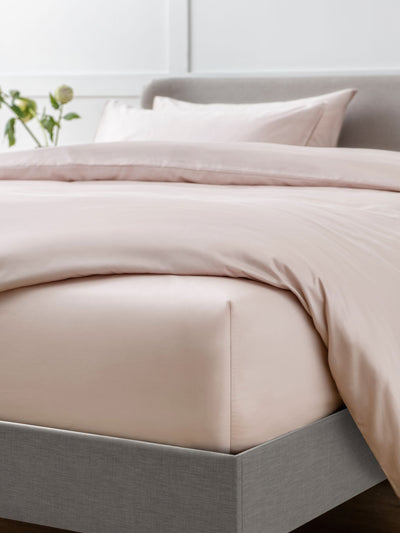 Blush Pink Collection Luxe Egyptian Cotton Deep Fitted Bed Sheet 400 Thread Count