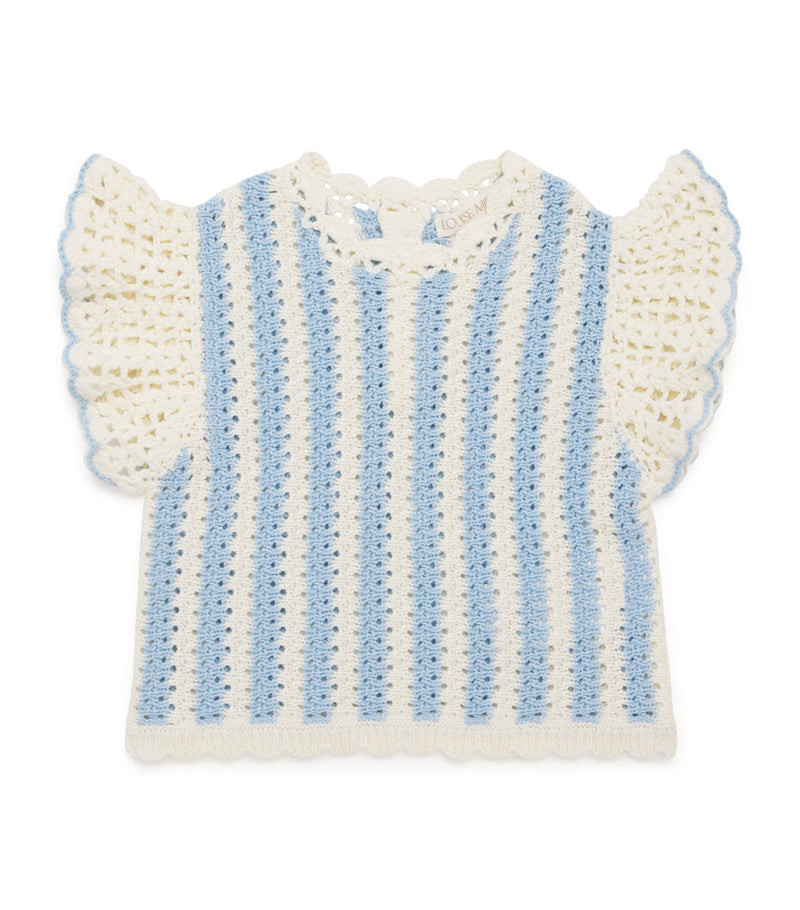 Louise Misha cotton stripe Lyse top for children aged 5-10 years, UK version
