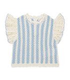 Louise Misha cotton stripe Lyse top for children aged 5-10 years, UK version