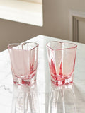 Pink heart tumbler glasses set of 2 (British brand)