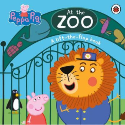 Peppa Pig At the Zoo lift-the-flap book , imported from the UK