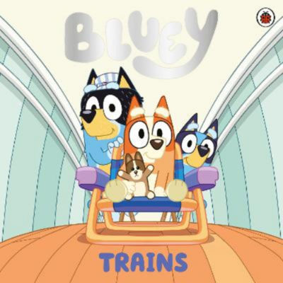 Bluey Trains paperback children's storybook for toddlers - British product