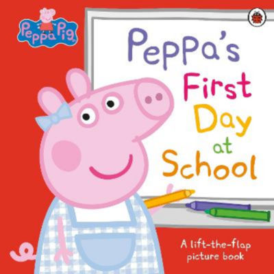 Peppa Pig lift-the-flap children's book about first day at school, imported from the UK