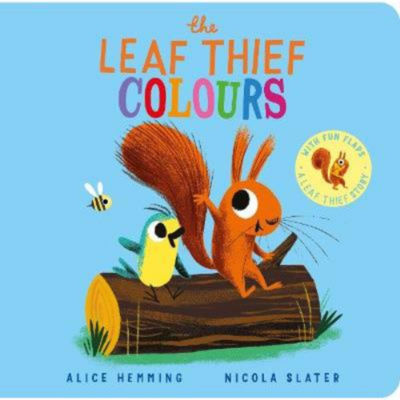 Leaf Thief Colours flip-flap toddler book, UK version