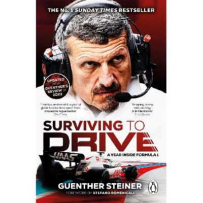 Surviving to Drive paperback book by Guenther Steiner, imported from the UK