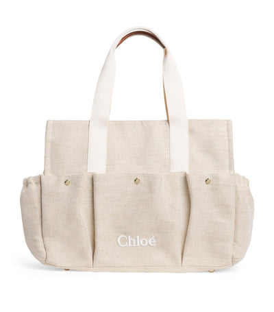 Chloé Kids Canvas Logo Changing Bag