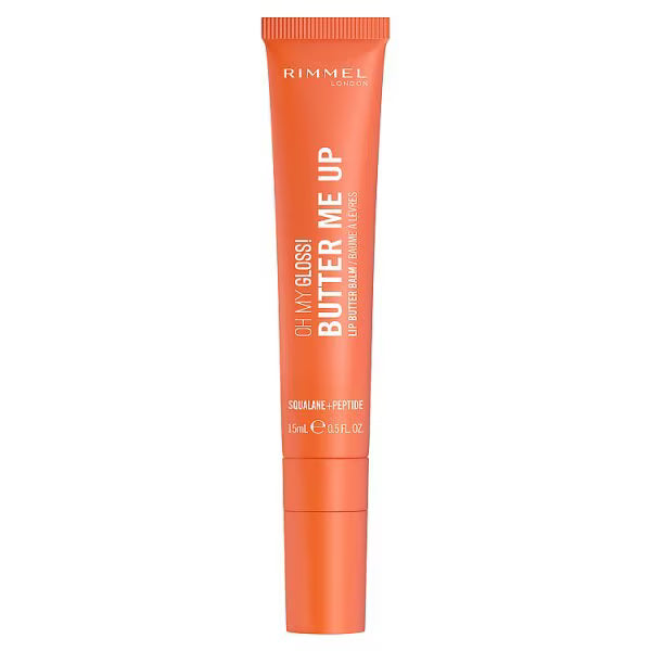 Rimmel Butter Me Up lip balm Coral Breeze, imported from the UK