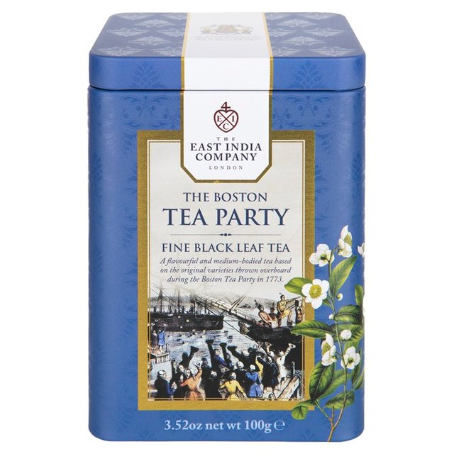 The East India Company Boston Tea Party Black Loose Leaf Tea Caddy   100g GOODS M&S   
