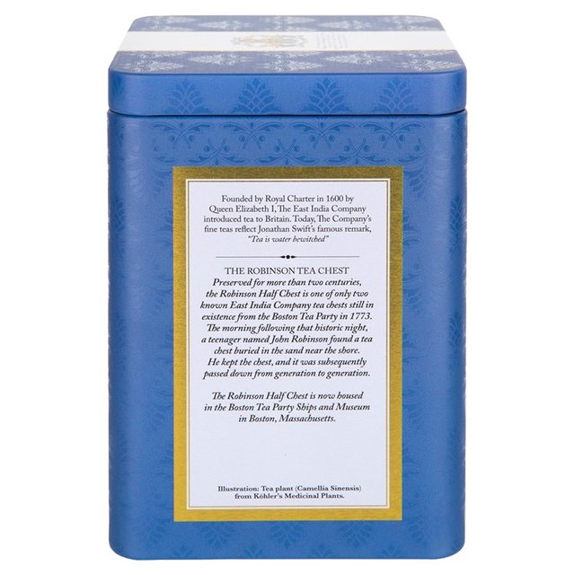 The East India Company Boston Tea Party Black Loose Leaf Tea Caddy   100g GOODS M&S   
