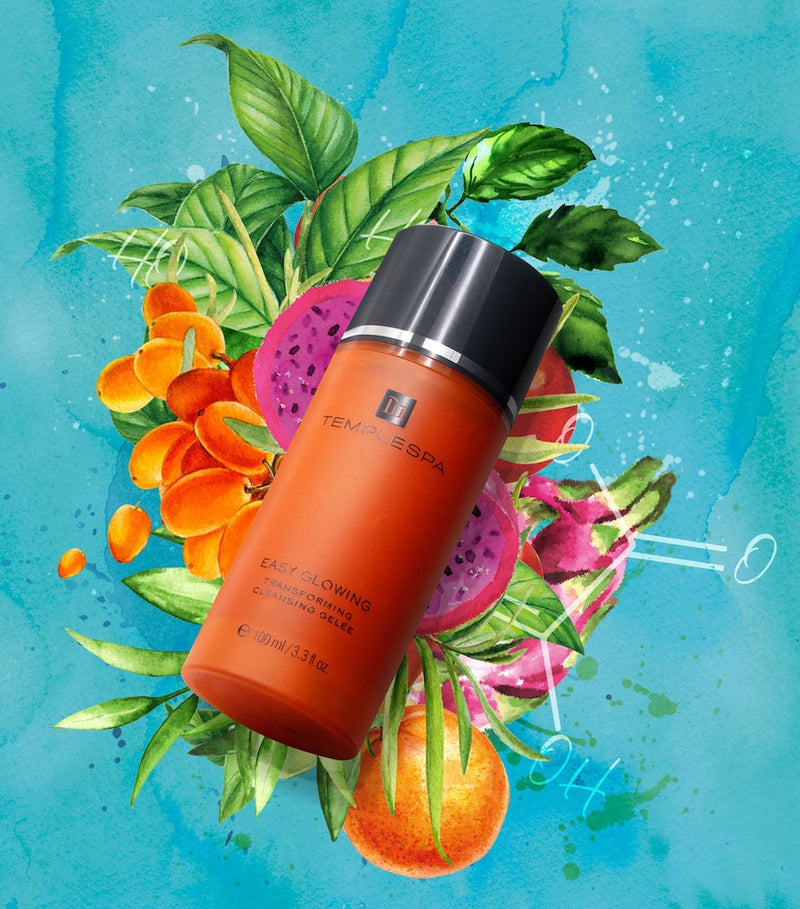 TEMPLESPA Easy Glowing Transforming Cleansing Gelée 100ml (British brand)