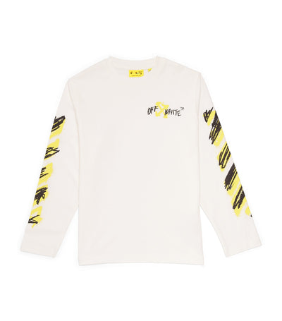 Off-White Kids Long-Sleeve Diagonal T-Shirt (4-12+ Years)