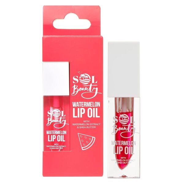Sol Beauty Watermelon Lip Oil 3g (British brand)