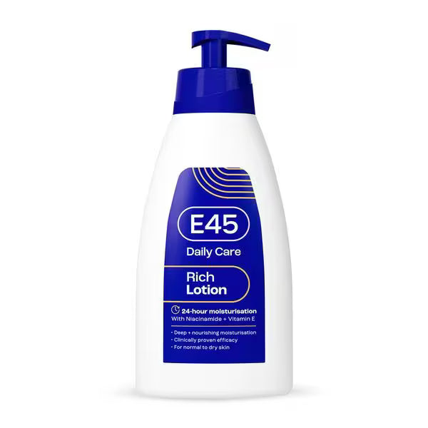 E45 Rich 24h Lotion with pump 400ml - British product
