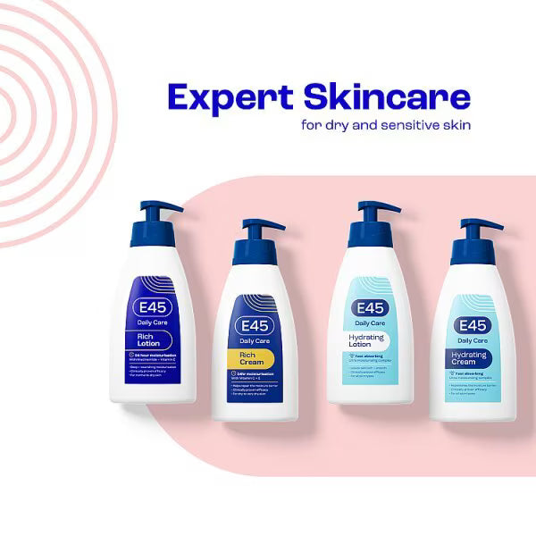 E45 Rich 24h Lotion with pump 400ml - British product