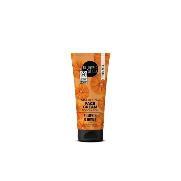 Organic Shop Mattifying Face Cream 50ml, imported from the UK