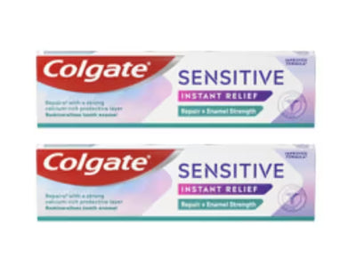 Colgate Sensitive Instant Enamel Repair Toothpaste Bundle 2 x 75ml