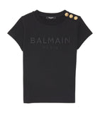 Balmain Kids Button-Detail T-Shirt 4-14 Years - British product