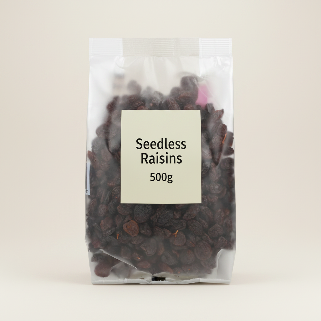 Holland & Barrett seedless raisins 500g (British brand)