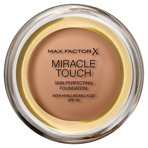 Max Factor Miracle Touch Foundation Golden Tan, imported from the UK