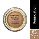 Max Factor Miracle Touch Foundation Golden Tan, imported from the UK