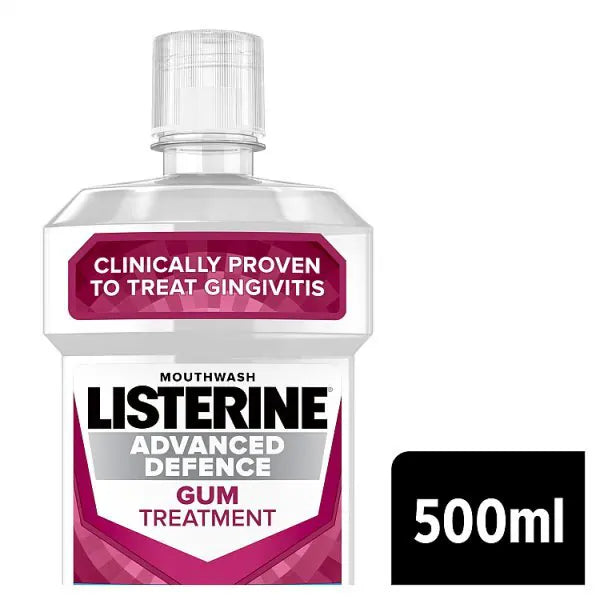 Listerine Advanced Defence Gum Treatment Mouthwash 500ml, UK version