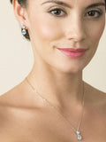 Ivory & Co Imperial Classic crystal teardrop earrings 1.8cm, UK version