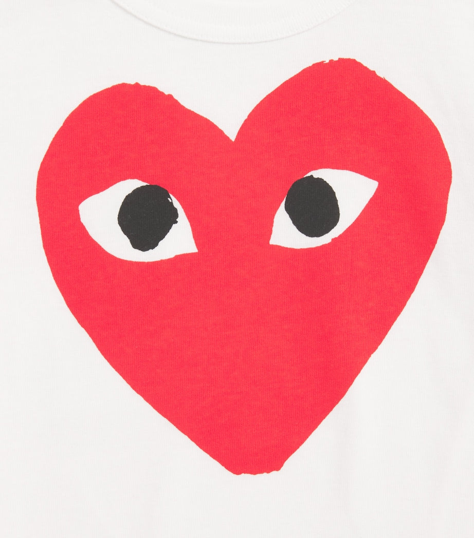 Comme Des Garçons Cotton Heart Logo T-Shirt (2-6 Years)