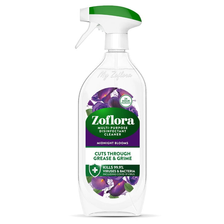 Zoflora Disinfectant Cleaner Midnight Blooms 3 x 800ml (British brand)