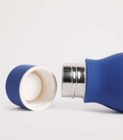 Water Bottle with Contrast Logo and Navy Design 450ml
