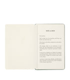 Moleskine business card holder with note pages, 11.5cm x 8cm x 1cm, imported from the UK