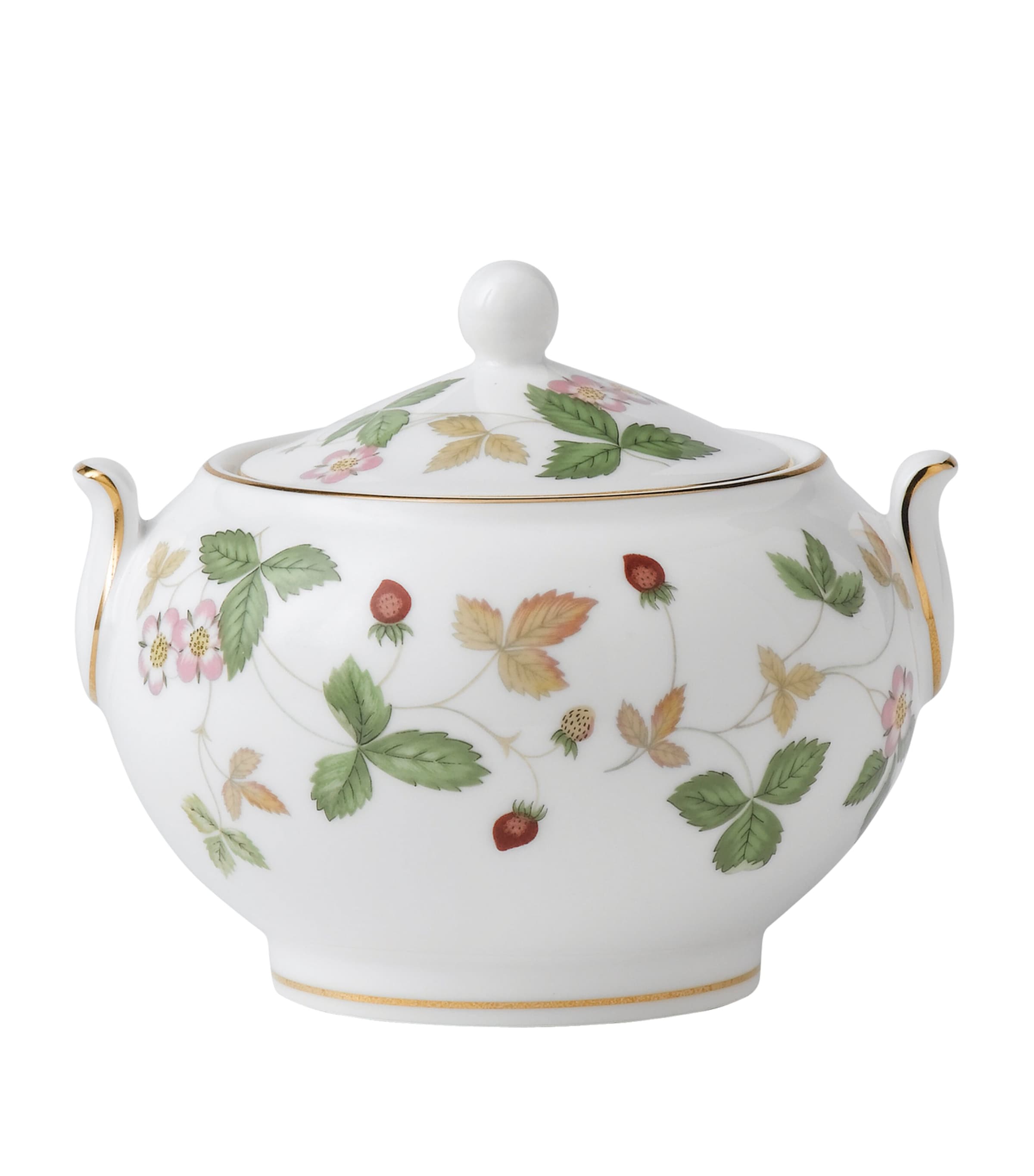Wedgwood Wild Strawberry sugar bowl (British brand)