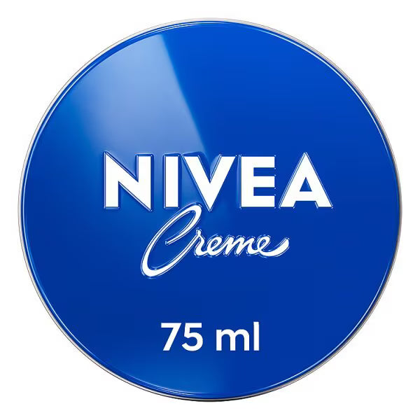 NIVEA Creme Moisturiser Face And Body 75ml Tin, imported from the UK