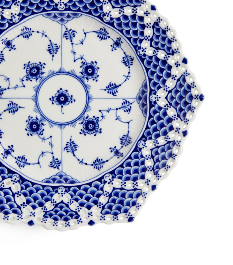 Royal Copenhagen Blue Fluted Full Lace Plate (21cm)