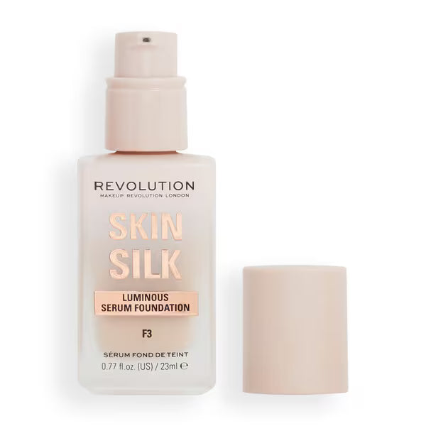 Revolution Skin Silk Serum Foundation F3, imported from the UK