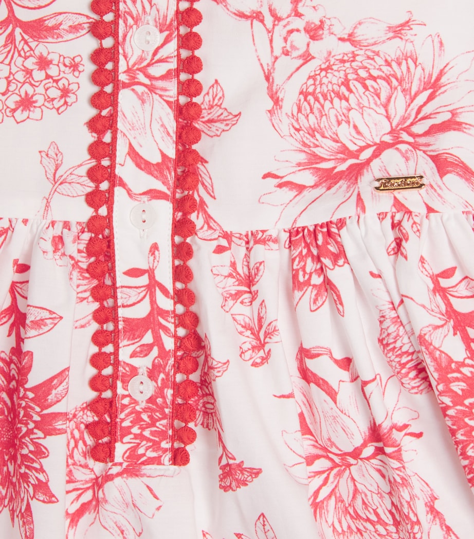 Patachou Red Blossom dress 3-12 years, imported from the UK